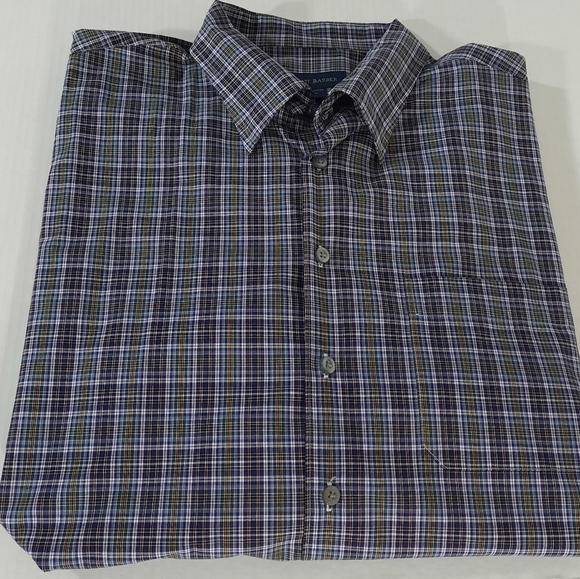 Scott Barber Long Sleeve Plaid Button Down Shirt - Picture 1 of 6